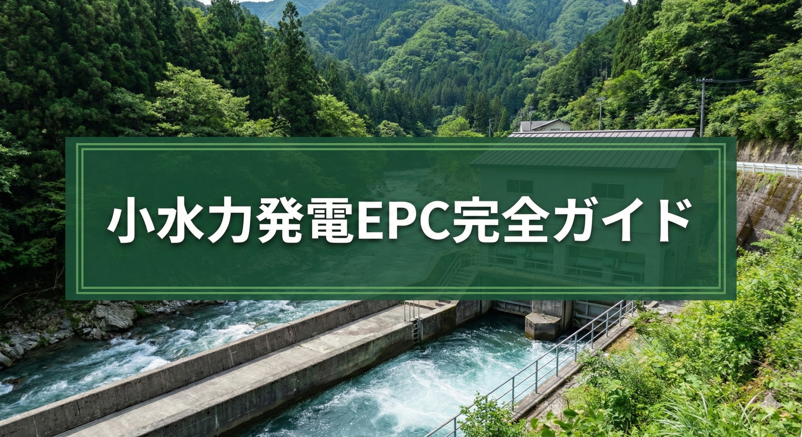 小水力発電EPC完全ガイド｜事業化で失敗しないための業者選びとメリットとは？